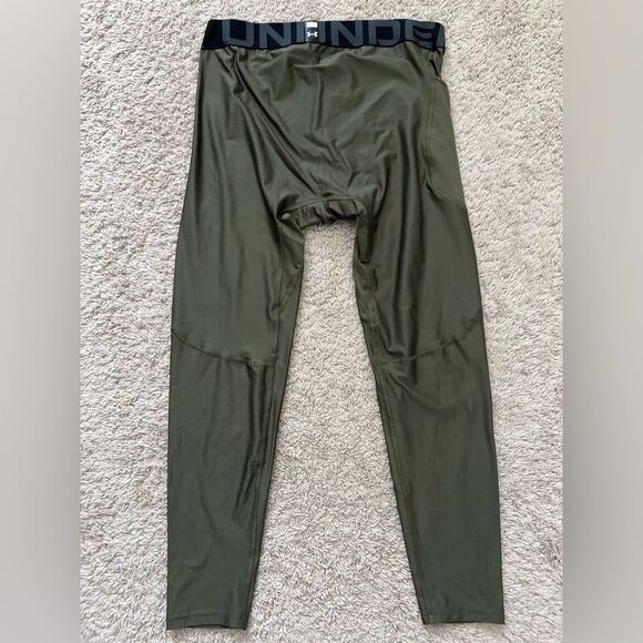 Under Armour Heatgear Armour Leggings OD Green - Picture 8 of 9